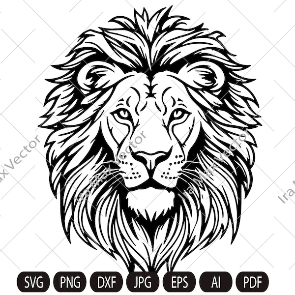 Lion Face svg / Lion Head svg / Lion svg / Lion King svg  Lions Mascot svg / Leo svg /Lion Head /Lion Printable / INSTANT DOWNLOAD