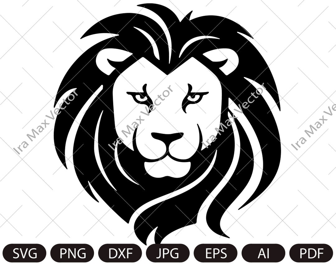 Lion Face Svg / Lion Head Svg / Lion Svg / Lion King Svg / Lions Mascot
