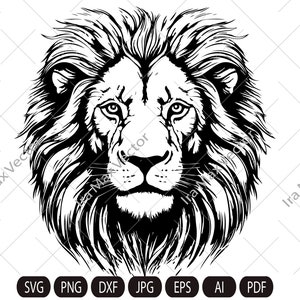 ライオンの顔 svg、ライオンの頭 svg、ライオン svg、ライオンキング svg、ライオンマスコット svg、ライオン svg、ライオンの頭、ライオンの印刷可能、即時ダウンロード