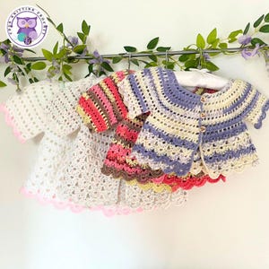 Childs Cardigan Crochet Pattern, 18&#39;&#39; to 24&#39;&#39; chest