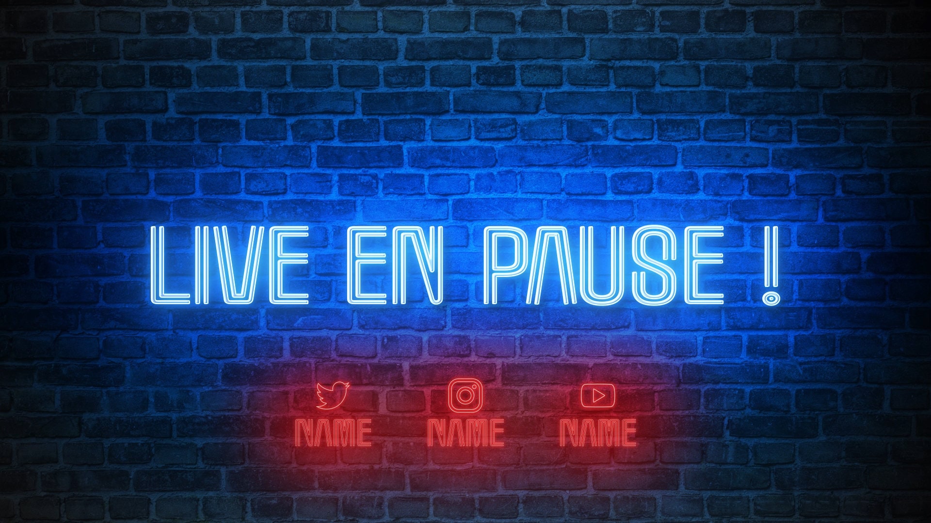 Streaming Pause Stream Neon Street - Animated Stream Pack Twitch | Overlays, Screens, Panels ...