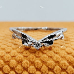 Antique White Diamond Wedding Band Ring In 925 Sterling Silver,Stacking Band,Vintage Band,Eternity Band,Dainty Ring,Gift For Her,Midi Ring