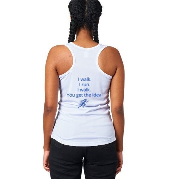 Run-Walk Tank Top- Perfect for Race Day - High Performance Material - Free Shipping!