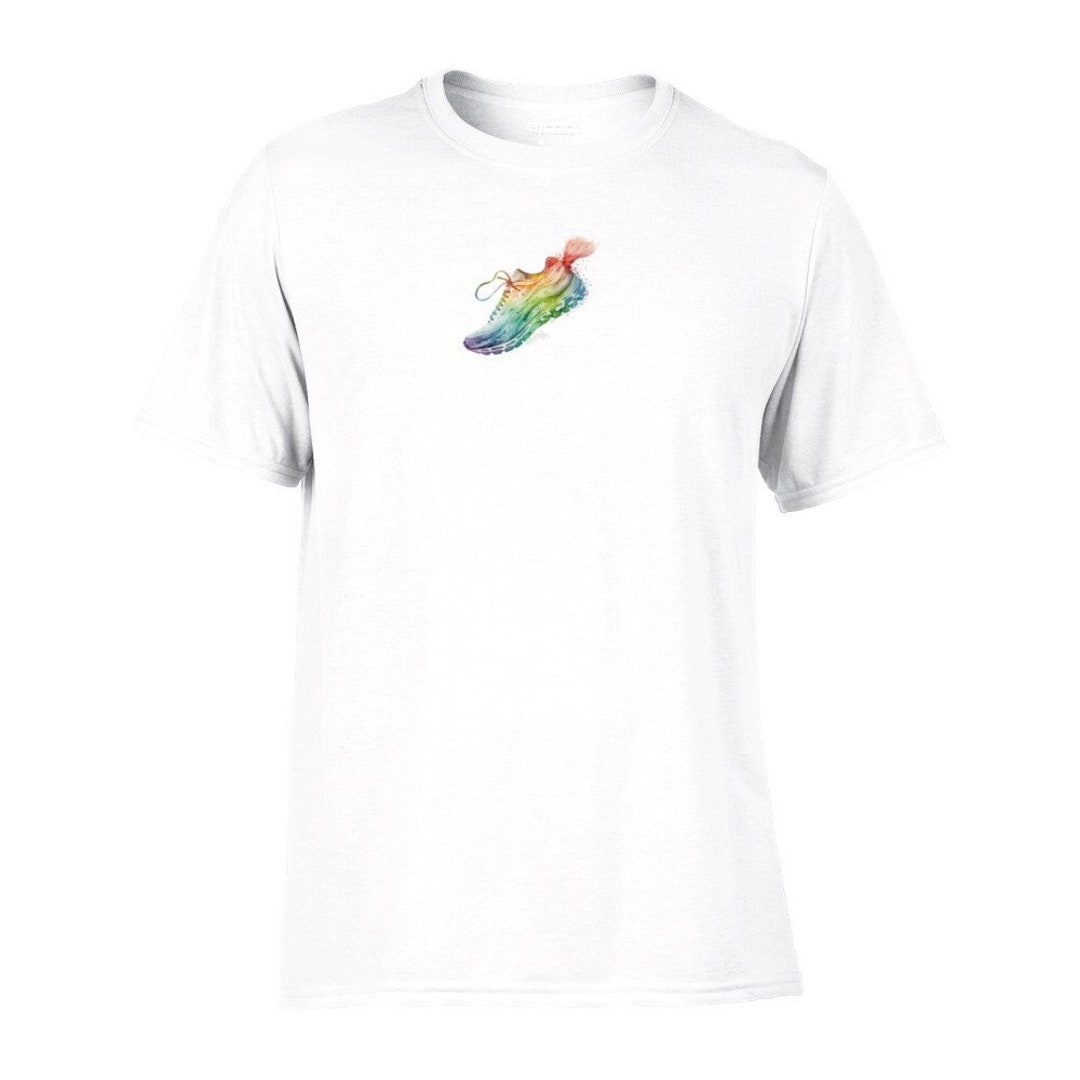 Run/walk Front & Back Design - Performance Unisex Crewneck T-shirt ...