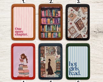 Book Lover MagSafe Wallet Reading Aesthetic iPhone Card Holder Literary Gift Card Holder