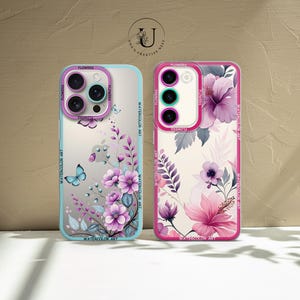 Watercolor Flower Phone Case: Personalized Floral Cover for iPhone, Samsung