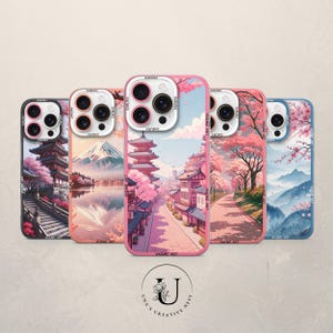 Sakura Anime Art Phone Case: Personalized Floral Cover iPhone, Samsung