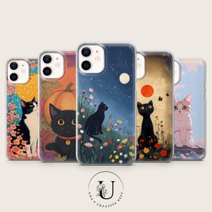 Japanese Cat Phone Case: Kawaii Kitty Art, Soft Gel Cover for iPhone, Samsung & Pixel