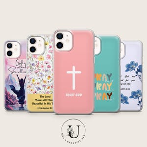 Bible Verse Phone Case: Soft TPU Gel, Christian Gift for iPhone, Samsung & Pixel