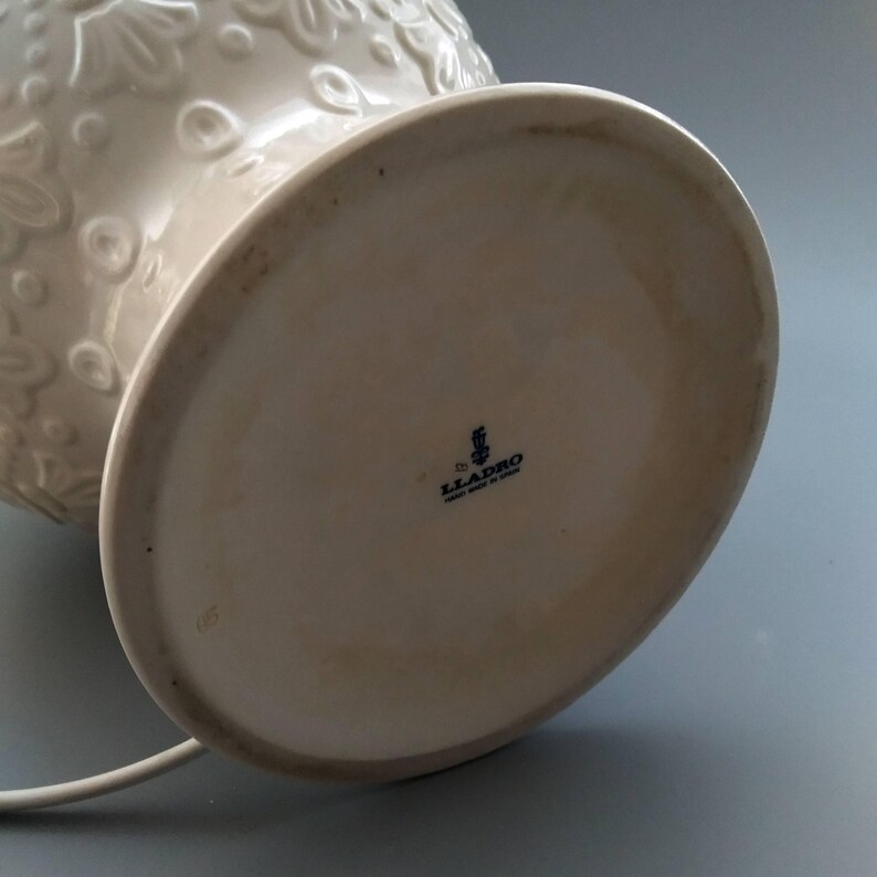 Lladró Art Deco Revival White Porcelain Lamp Base, Spain 1970 - Etsy