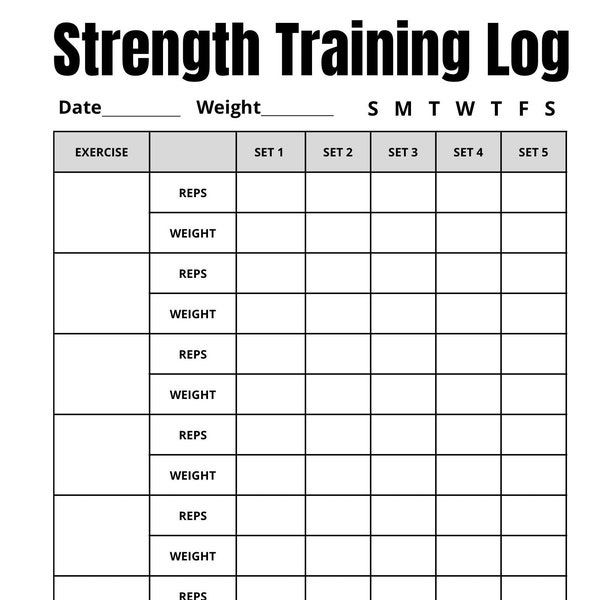 Strength Training Etsy