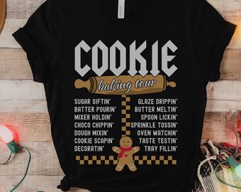 Family Christmas Cookie Crew Shirts, Matching Holiday Baking Shirts, Christmas Gift for Baker, Group Cookie Shirts, Funny Cookie Lover Gift