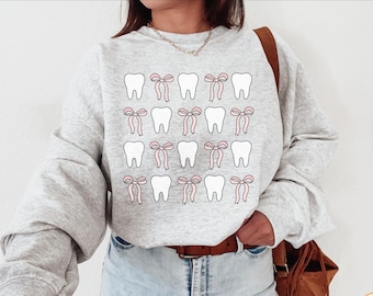 Coquette Dental Sweatshirt New RDH Dental Hygiene Gift for Dental Hygienist Sweater Dental Assistant Graduation Gift Dental School RDA Shirt