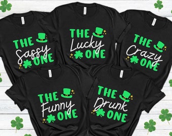 Funny St. Patricks Day Group Shirts, Matching Saint Patrick's Day Girls Trip Shirts, Girls Party Shirts for St Paddy's Day, Shenanigans Tee