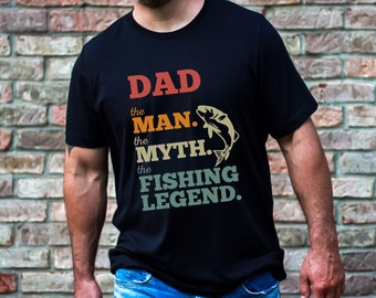 Funny Fishing Shirt for Dad Fishermen Gift Papa Fishing Father's Day Gift  for Dad Birthday Gifts Fishing T-Shirt Dad Summer Clothing Retro