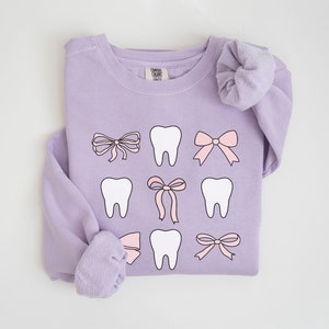 Dental Sweatshirt, Comfort Colors Dental Hygiene Sweater, Dental Gift for Dental Hygienist, RDH Graduation Gift RDA, Dental Assistant Gift