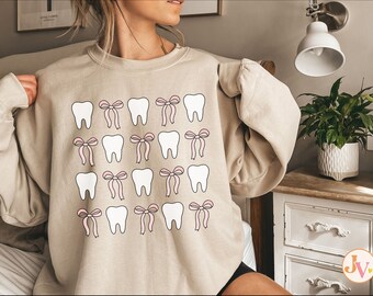 Coquette Dental Sweatshirt New RDH Dental Hygiene Gift for Dental Hygienist Sweater Dental Assistant Graduation Gift Dental School RDA Shirt