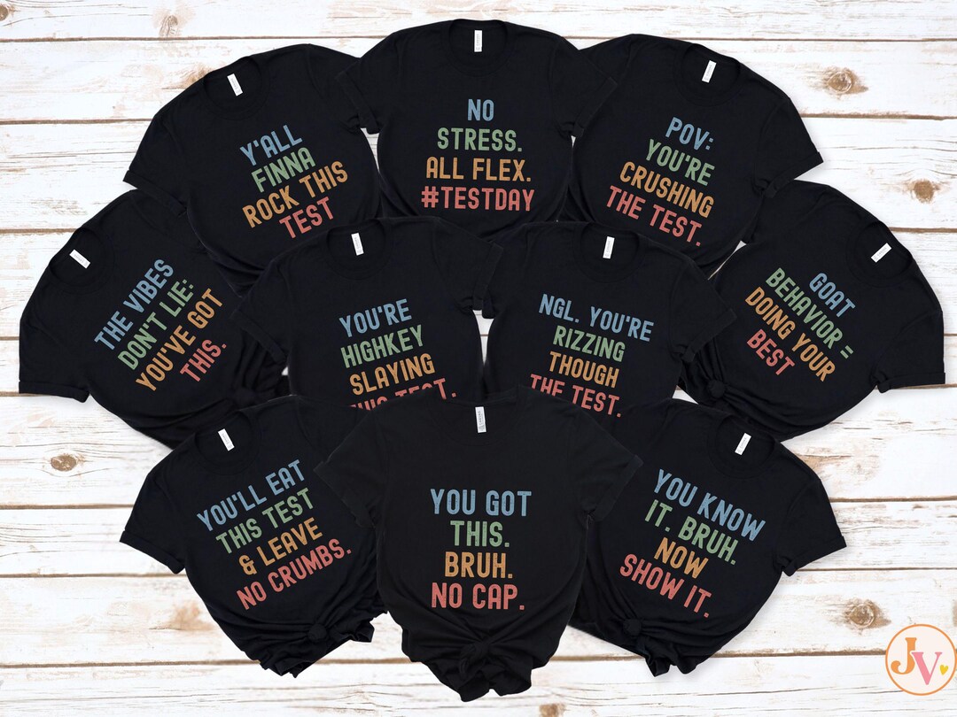 Matching State Testing Shirts Teacher Test Day Shirt, Gen Z Testing Day ...