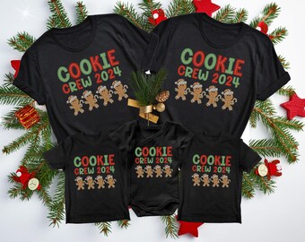 Family Christmas Cookie Crew Shirts, Matching Holiday Baking Shirts, Christmas Gift for Baker, Group Cookie Shirts, Funny Cookie Lover Gift