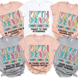 Fifth Grade Crew Back To School Student Teacher Shirts Gift Fifth Grade Crew Back To School Student Teacher Shirts Gift