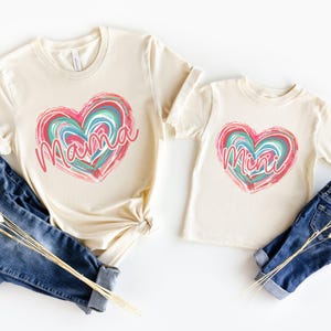 Valentine&#39;s Day Mama Mini Shirts, Coquette Mommy and Me Outfits, Matching Mother Daughter Shirts, Cute Mother&#39;s Day Shirts Mom and Baby Girl