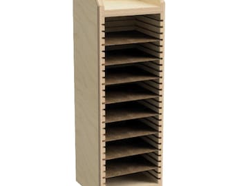 Sandpaper Storage Rack DIY Woodworking Plans (PDF)