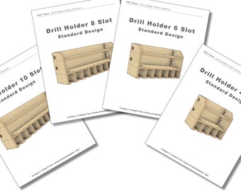 DIY Cordless Power Tool Storage Shelf Woodworking Plans (PDF Download)