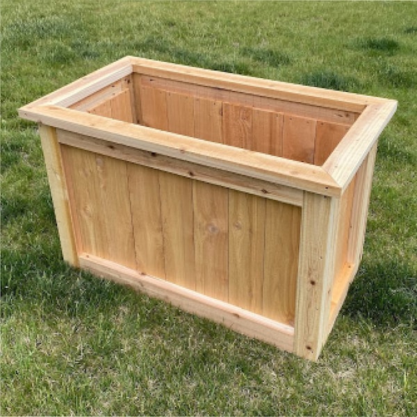 Cedar Raised Planter Box Plans, DIY Woodworking Garden Planter Box Instruction Plans