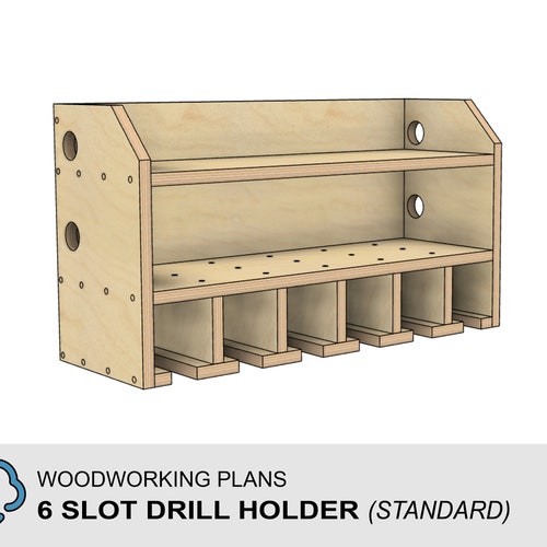 PDF Drill Holder Plans 6 Slot and Charging Station DIY Etsy