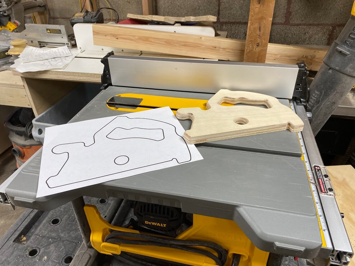 Circular Saw Push Stick Template DIY Woodworking PDF (digital Download
