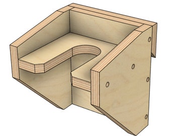 French Cleat Reciprocating Saw Holder: DIY Woodworking Plans (PDF)
