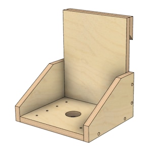 French Cleat Router Storage Shelf,  DIY Woodworking Plans Router with Router Bit Storage