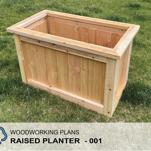 DIY Cedar Planter Box Woodworking Plans Etsy