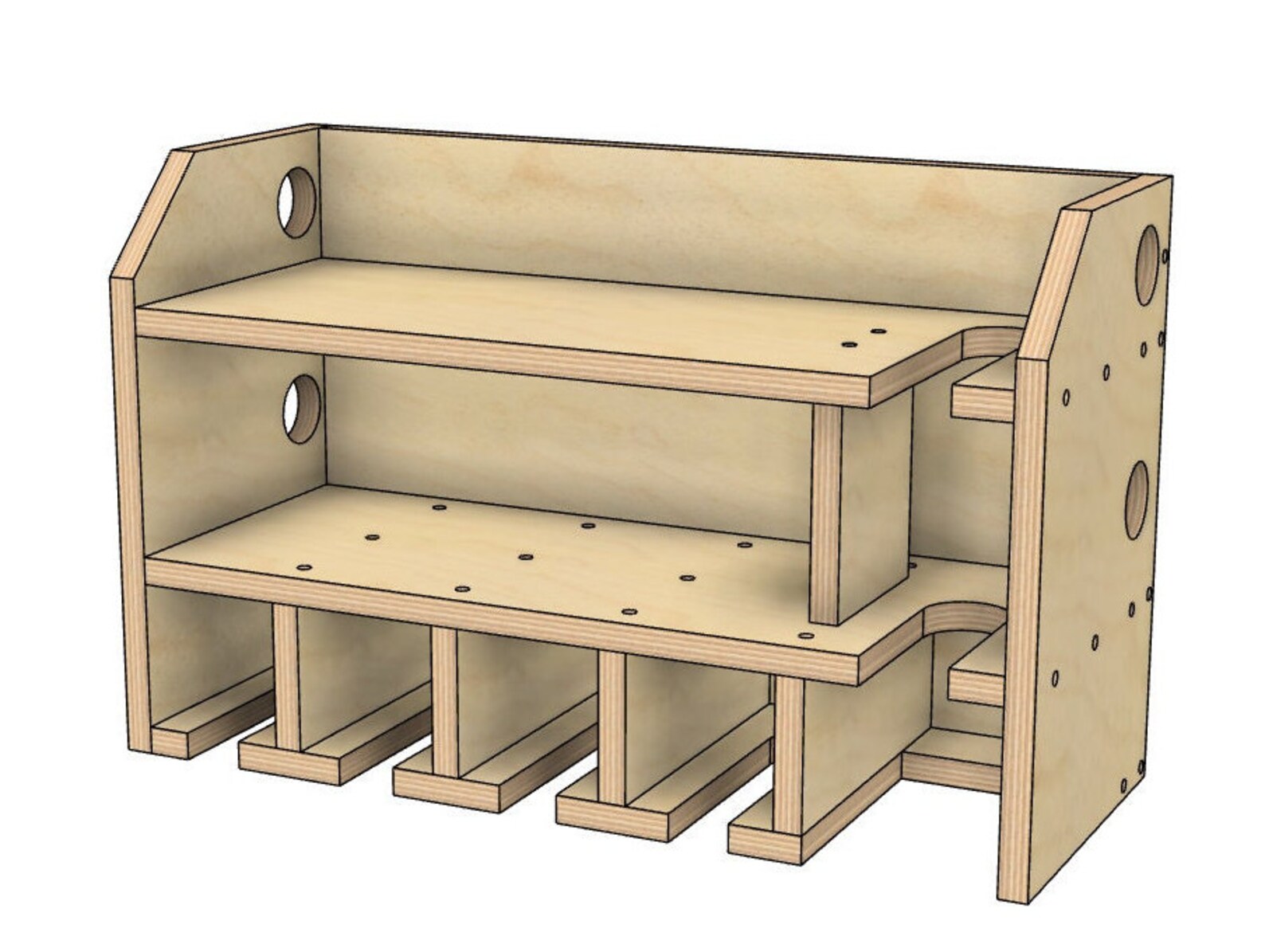Woodworking Project Plans Drill Holder Plans 5 Slot Power Etsy