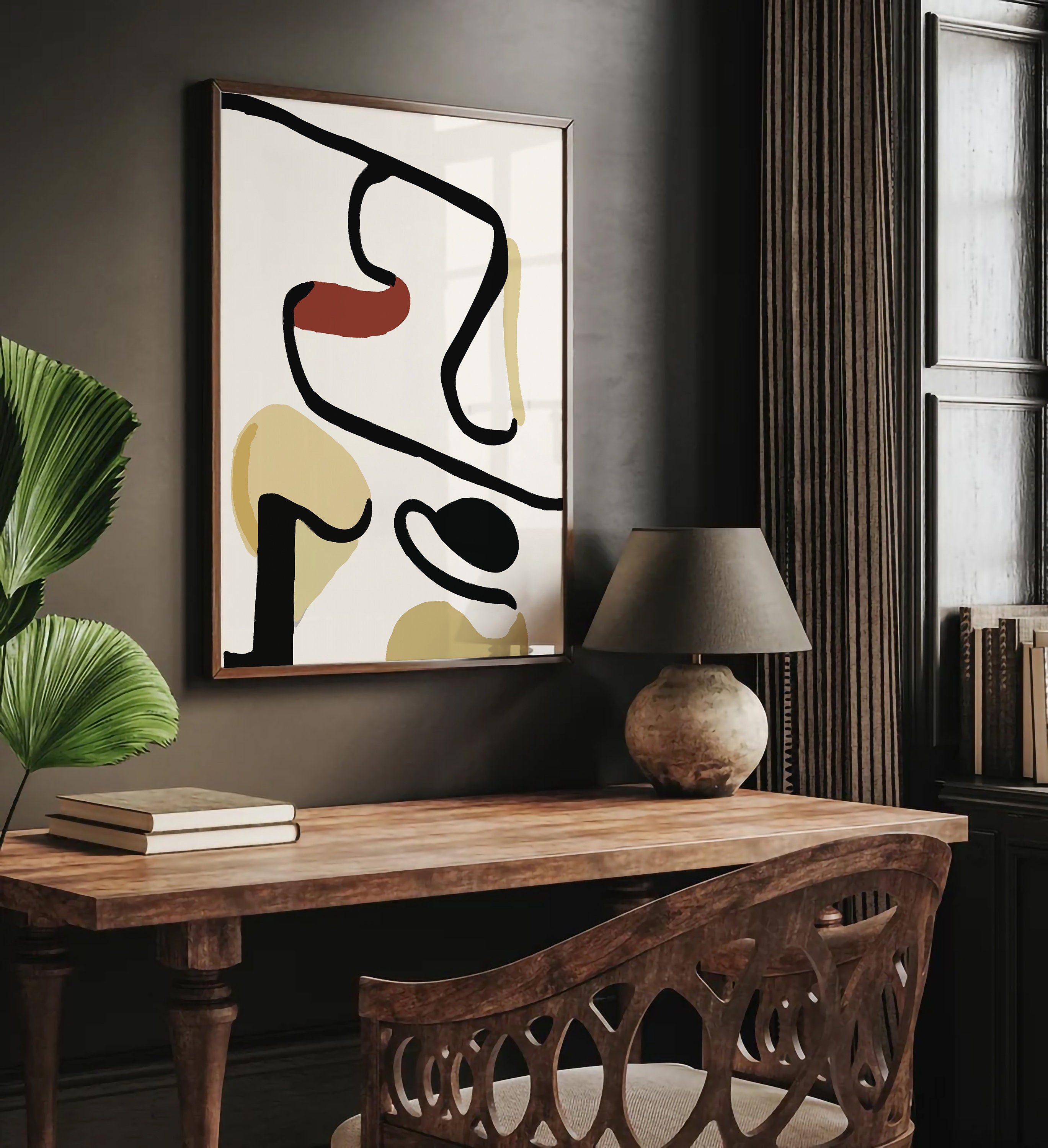 Abstract Wall Art Print Beige Minimalist Wall Art Neutral Abstract Art