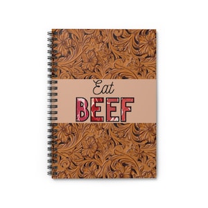 Rancher Spiral Notebook - Ruled Line, Farmhouse Journal, Cattle Farmer Planner, Country Living Diary, Livestock Owner Notepad