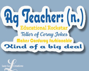 Ag Teacher Sticker