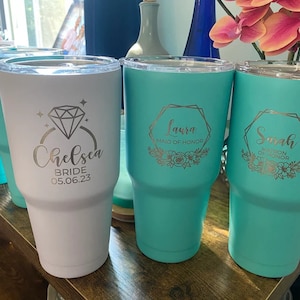 Vaso, Vaso personalizado, Vaso personalizado, Vaso portátil, Regalos Para familiares y amigos, Regalos de dama de honor, Vaso de boda
