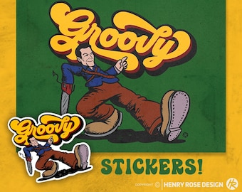 Groovy Ash Stickers & Art Prints