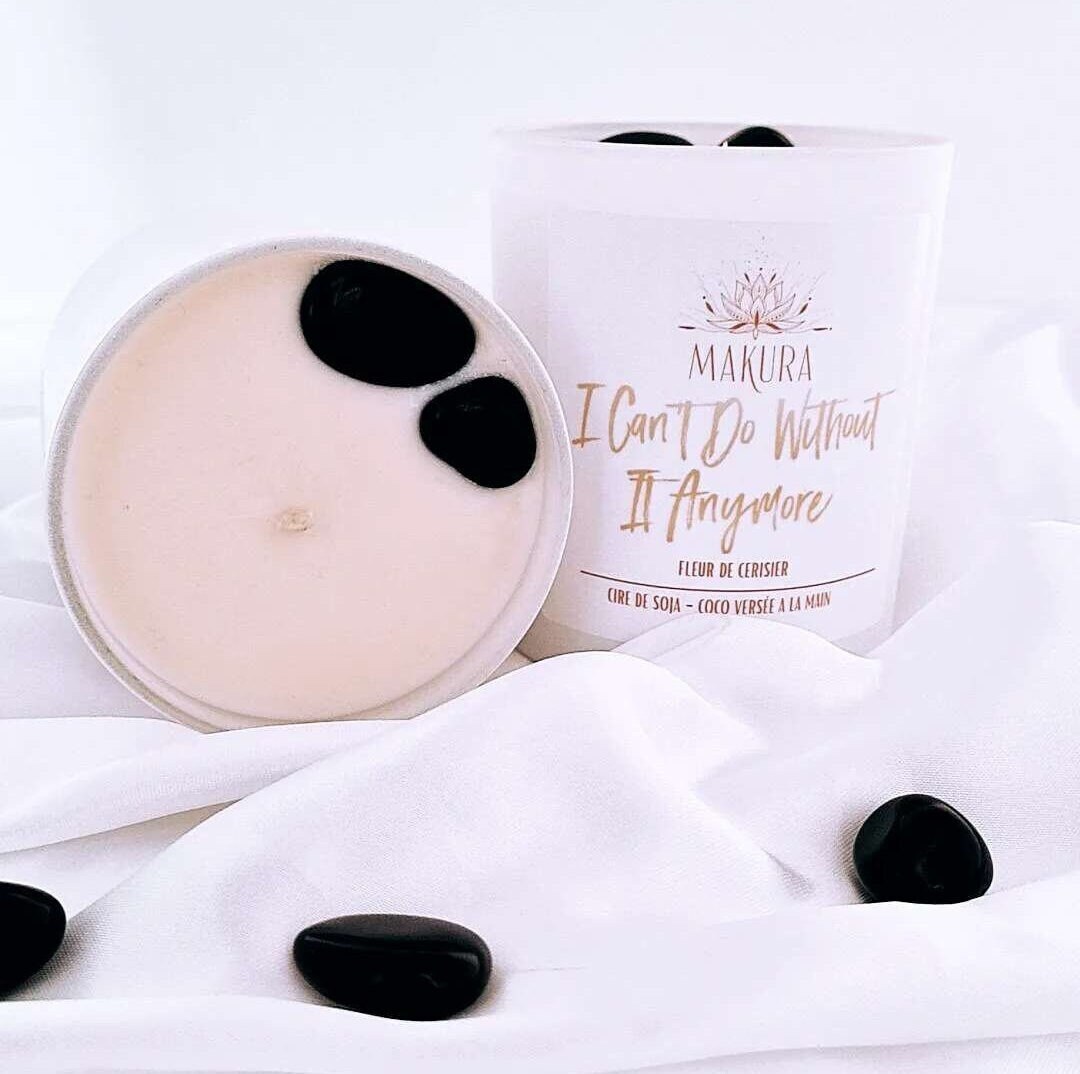 Bougie Protection D'obsidienne