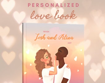 Libro de amor personalizado, Regalo de San Valentín, Regalo personalizado para novio, Regalo para el marido, Libro de pareja, Día de San Valentín, Regalo de novio,