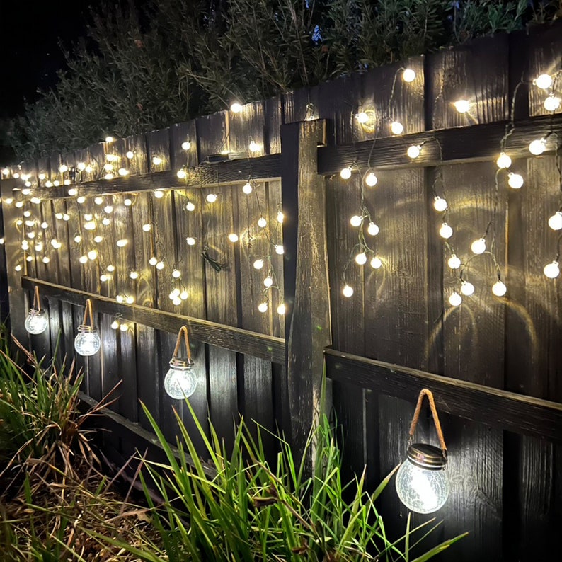 Decoration Lights Outdoor Solar Lights, Bubble Lights Perfect for Event and Christmas Lights, Event Lights, Hanging Lights, String Lights image 1