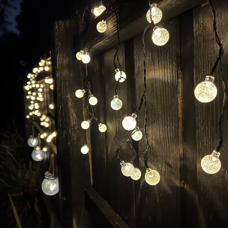 Decoration Lights Outdoor Solar Lights, Bubble Lights Perfect for Event and Christmas Lights, Event Lights, Hanging Lights, String Lights image 2