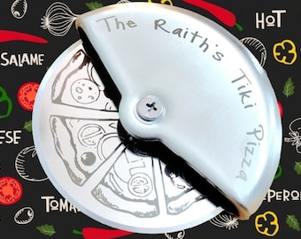 Personalisierte Gravur Edelstahl Pizza Cutter, Paar Geschenk