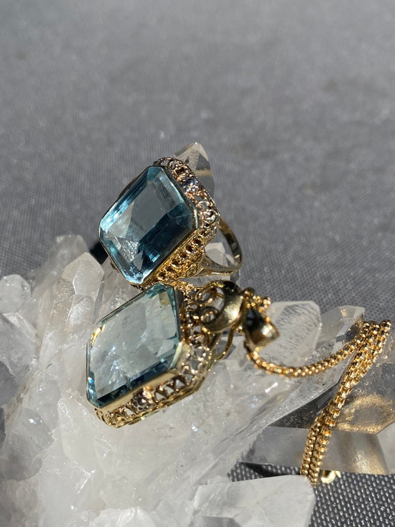 Antique Edwardian Aquamarine Set *VERY RARE* - image 3