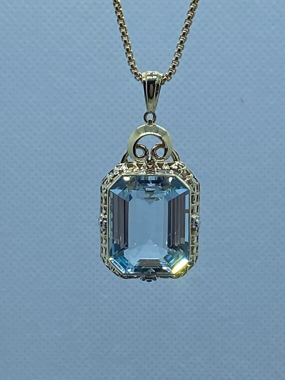 Antique Edwardian Aquamarine Set *VERY RARE* - image 7