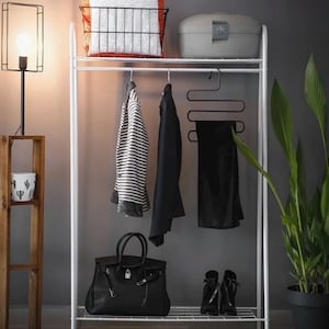 Decorative Modern White Metal Clothing Rack Garment Rack