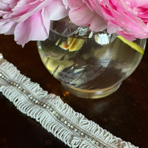 1920s-30s Movie Set Wardrobe Embellishment - White Beads and Rhinestones
