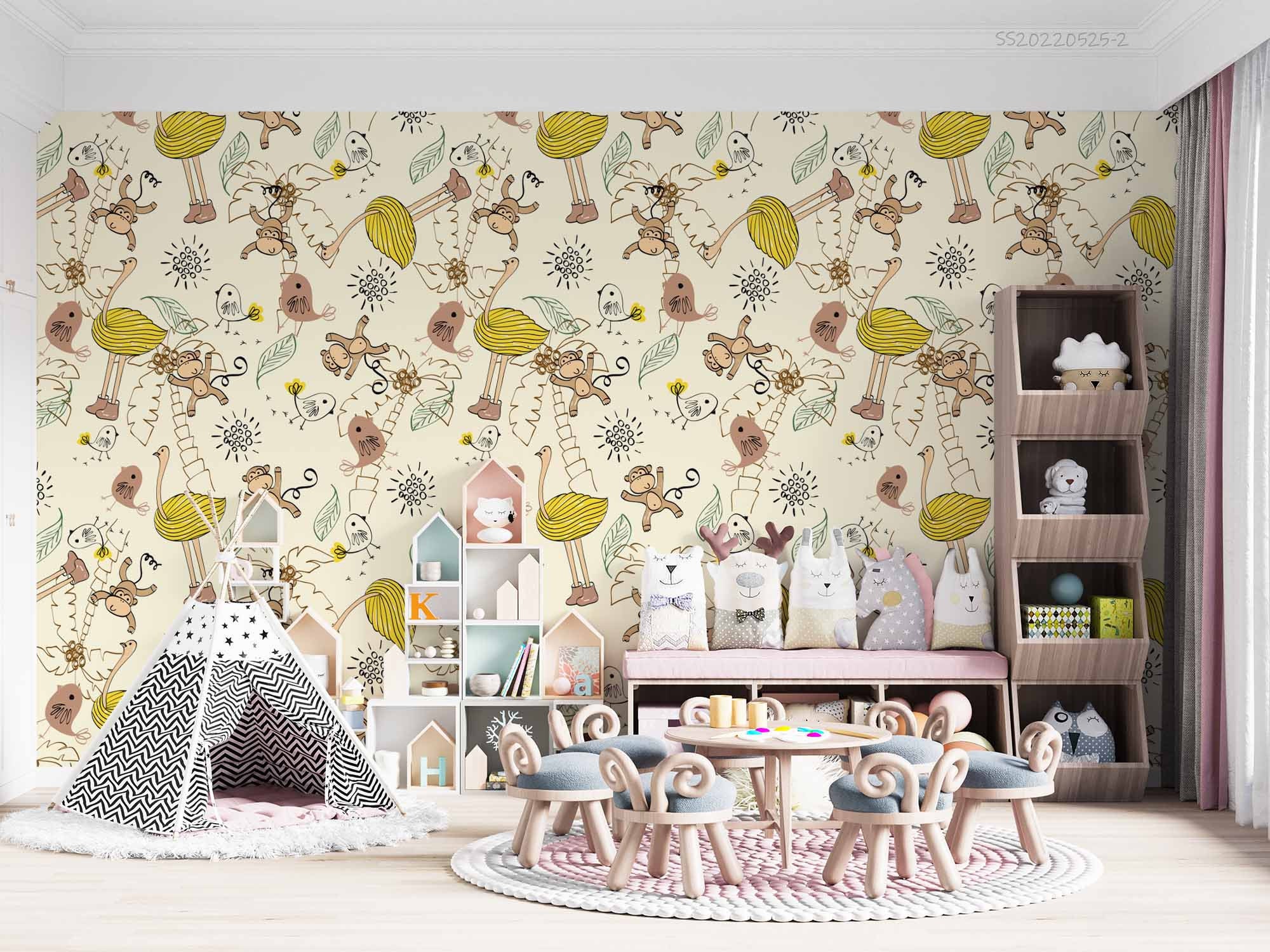 Ostrich Wallpaper - Etsy Ostrich Wallpaper - Etsy