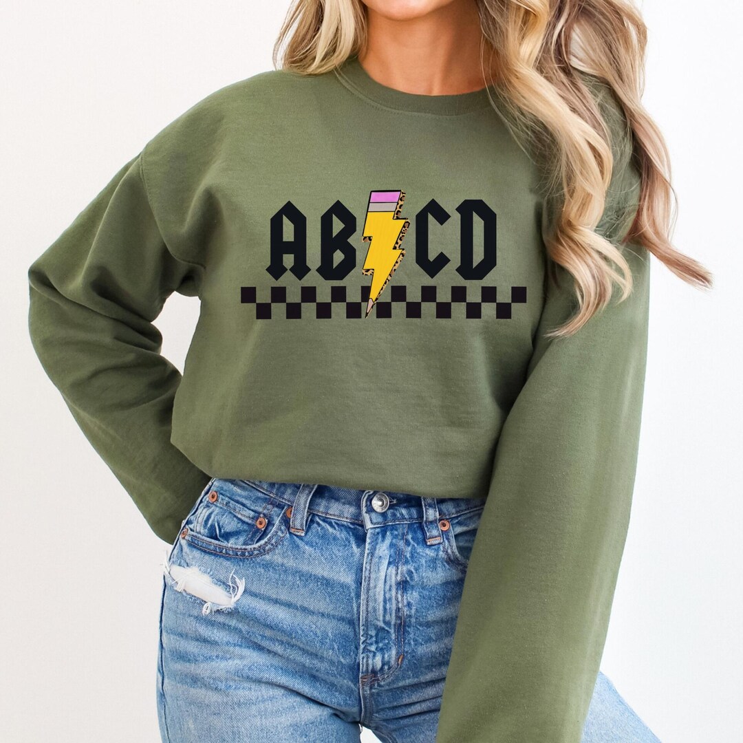 Teacher ABCD Shirt, ACDC Design, Trendy, Teacher - Etsy